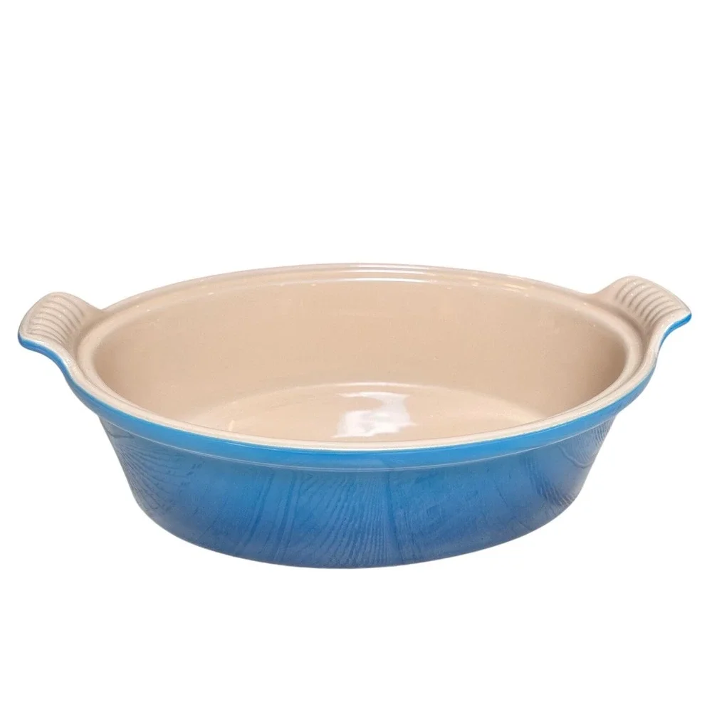Le Creuset Blue Marseille Stoneware Oval Au Gratin Baking Dish 13-28 1.1L